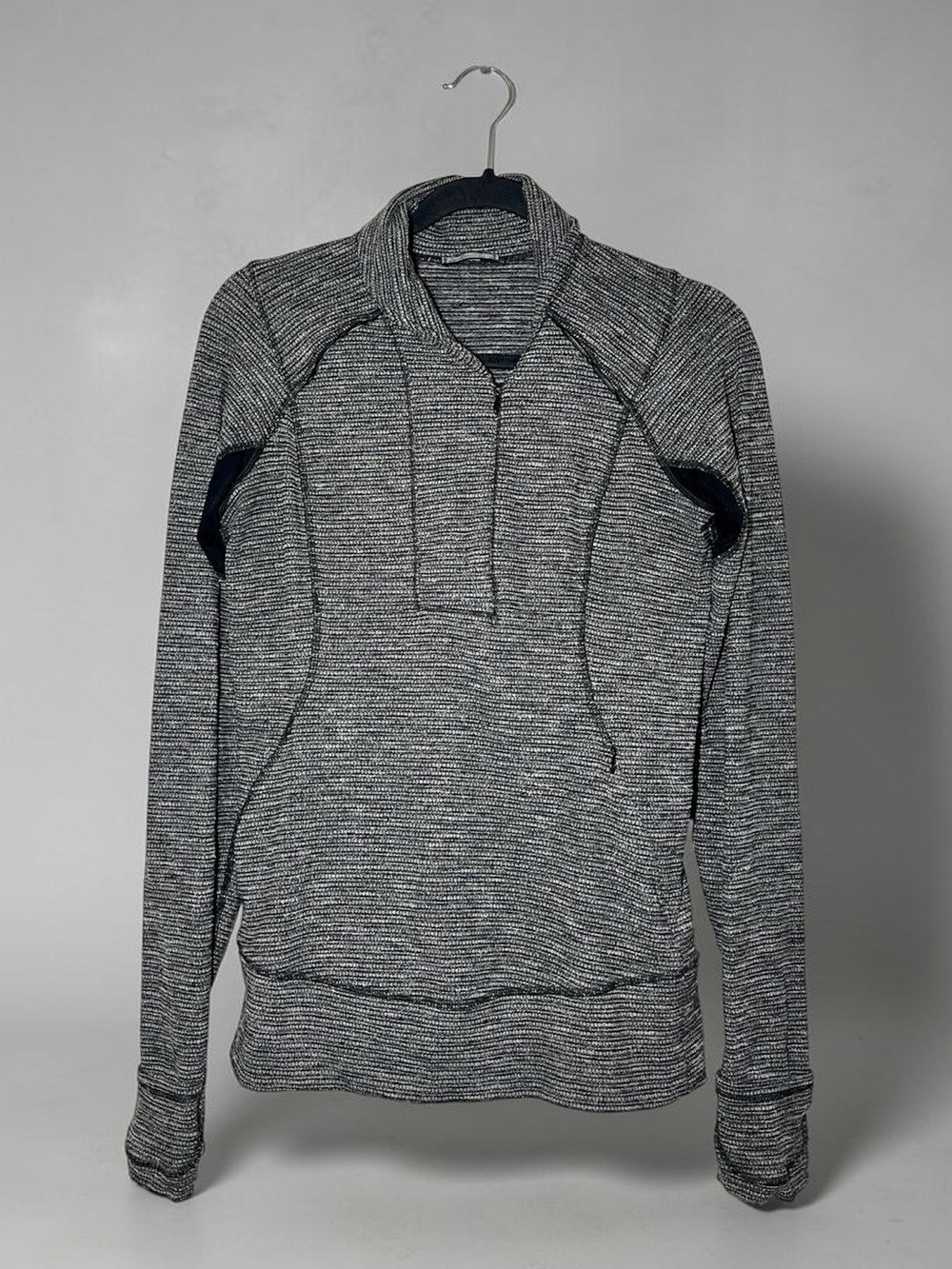Lululemon Think Fast 1/4 Zip Pullover Sweatshirt Women’s Size 8 Gray